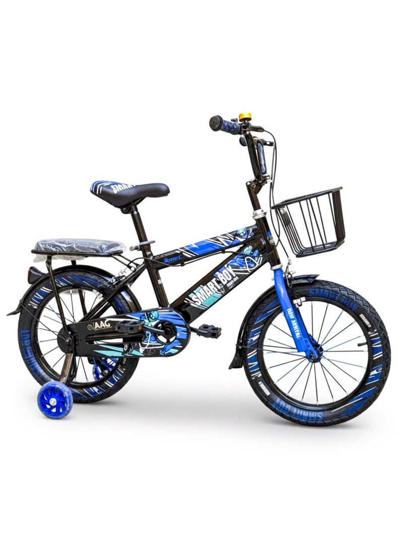 GoodBoy Kids 16 Inch Bicycle – Front Basket, Rear Padded Seat, Chain Guard, Light-Up Training Wheels & Adjustable Quick-Release Seat – For Ages 4–7 Years - Image 4